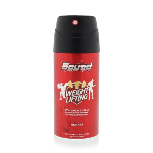 Hemani Squad Deodorant Spray - Weight Lifting - Premium  from Hemani - Just Rs 350.00! Shop now at Cozmetica