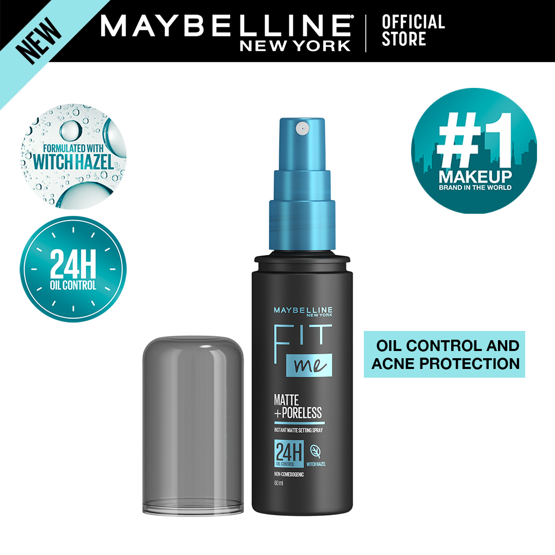 Maybelline New York Fit Me Matte + Poreless Setting Spray - 60ml - Premium Makeup Finishing Sprays from Maybelline - Just Rs 2024! Shop now at Cozmetica