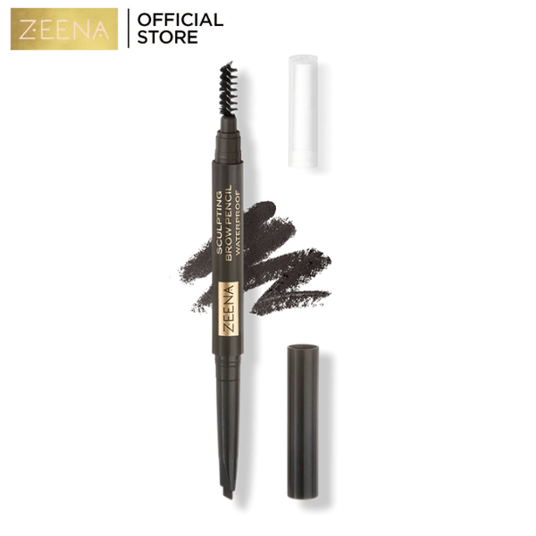 Zeena Sculpting Brow Pencil Waterproof - 30 Dark - Premium Eye Brow Pencil from Zeena - Just Rs 840! Shop now at Cozmetica