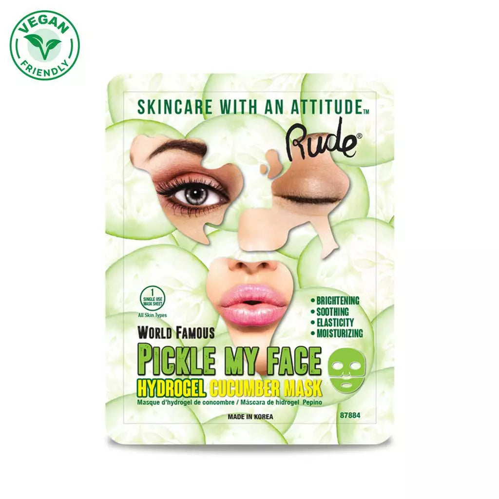Rude Pickle My Face Hydrogel Cucumber Single Mask