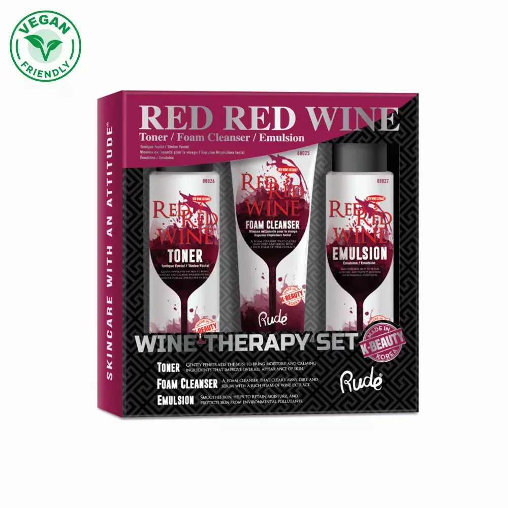 Rude Red Red Wine - Wine Therapy Set – Cozmetica