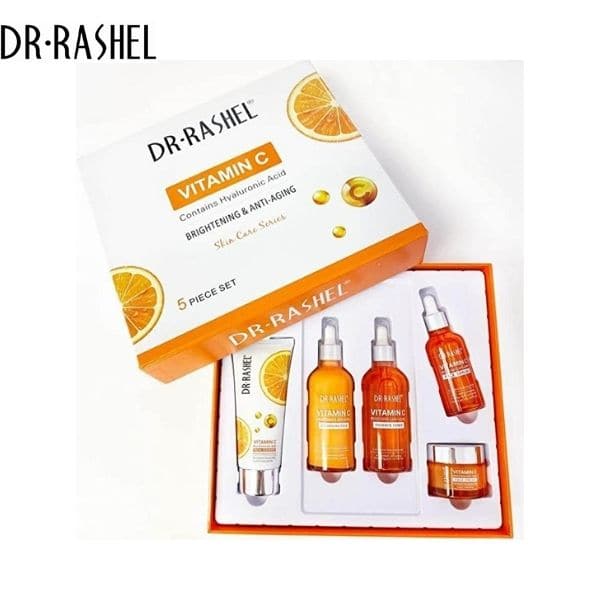 DR Rashel Vitamin C Brightening Anti- Aging Skin - 5 Piece Set - Premium Serums from Dr. Rashel - Just Rs 4350! Shop now at Cozmetica