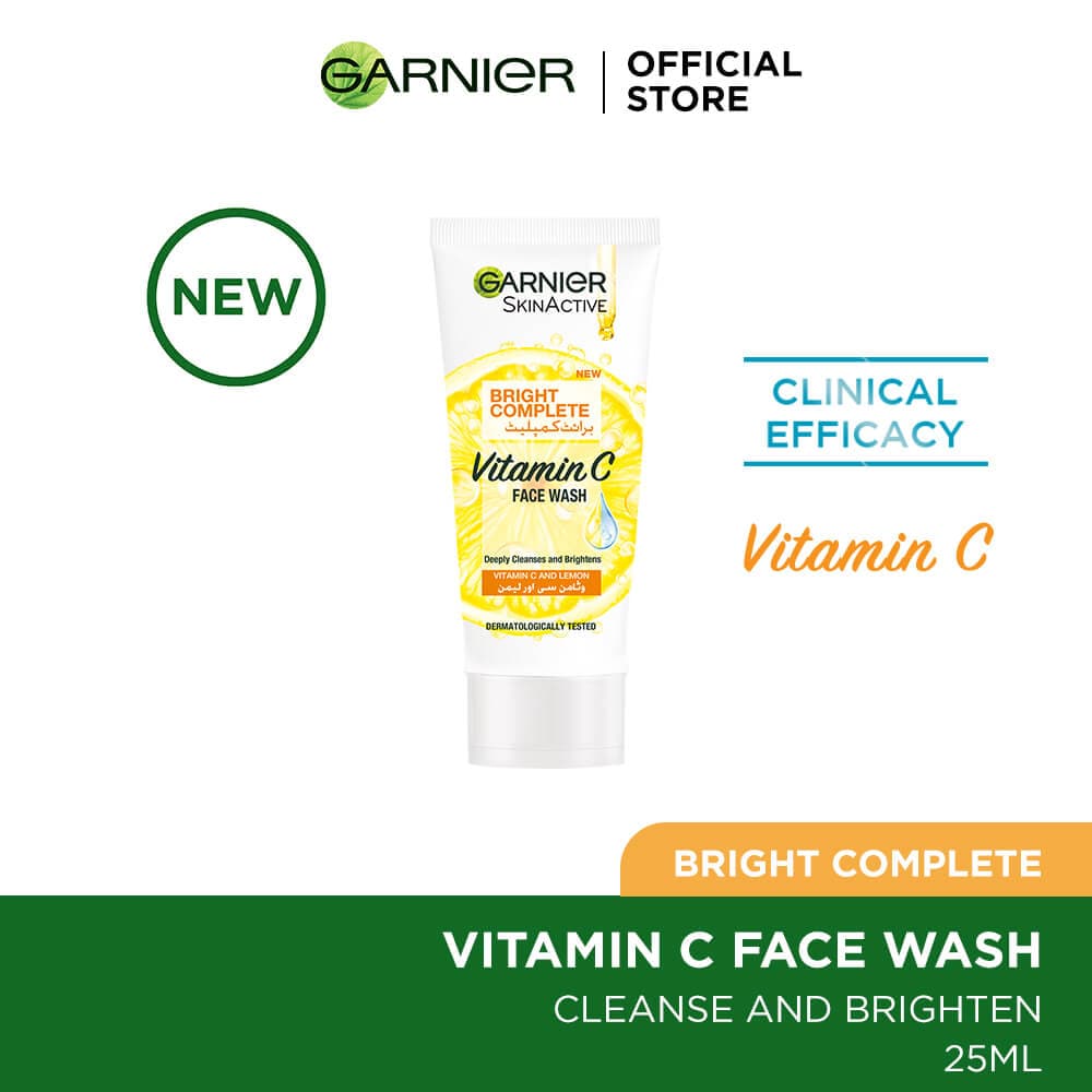 Garnier Skin Active Bright Complete Face Wash - 25ml - Premium Facial Cleansers from Garnier - Just Rs 82! Shop now at Cozmetica