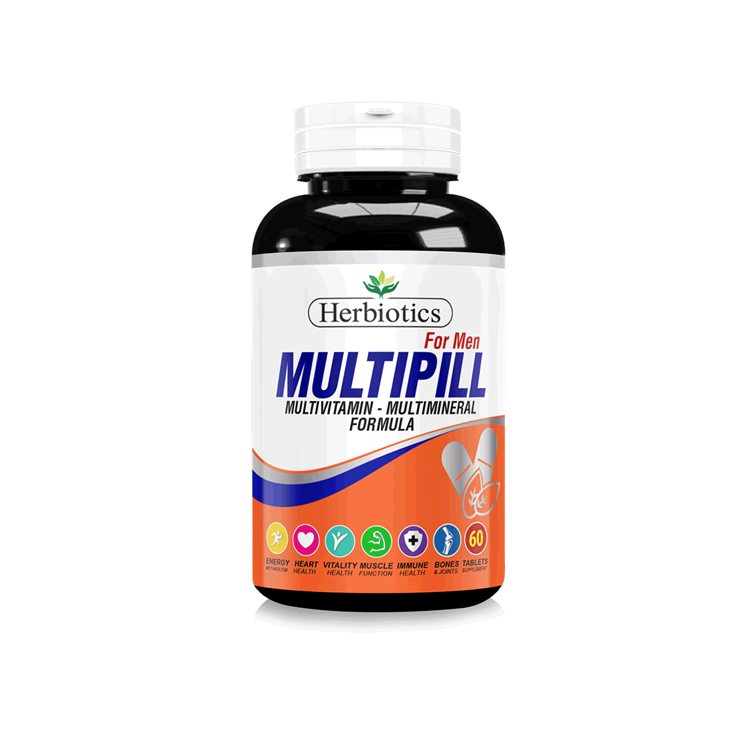 Herbiotics Multipill for Men - 60 Tablets - Premium Health & Beauty from Herbiotics - Just Rs 1150.00! Shop now at Cozmetica