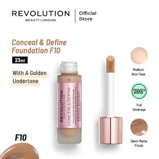 Makeup Revolution Conceal & Define Foundation - Premium Foundation from Makeup Revolution - Just Rs 3950! Shop now at Cozmetica