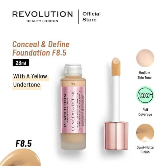 Makeup Revolution Conceal & Define Foundation - Premium Foundation from Makeup Revolution - Just Rs 3950! Shop now at Cozmetica