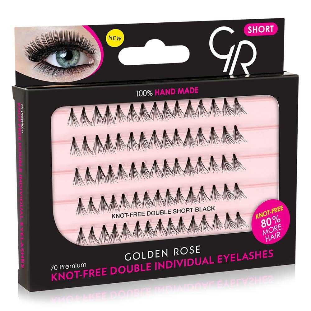 Golden Rose Knot-Free Double Individual Eyelashes - Premium  from Golden Rose - Just Rs 3529! Shop now at Cozmetica