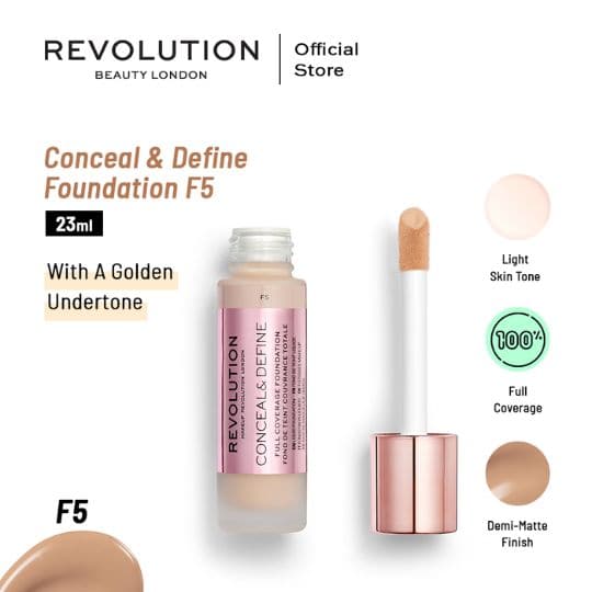 Makeup Revolution Conceal & Define Foundation - Premium Foundation from Makeup Revolution - Just Rs 3950! Shop now at Cozmetica