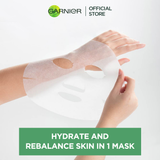 Garnier Skin Active Hydra Bomb Tissue Mask - Green tea + Hyaluronic Acid - Premium Skin Care Masks & Peels from Garnier - Just Rs 352! Shop now at Cozmetica