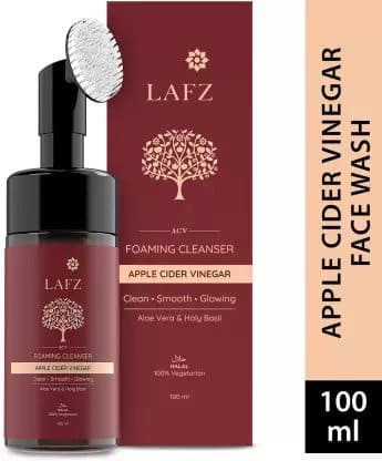 Lafz Halal Apple Cider Vinegar Foaming Cleanser With Built-In Face Brush - Premium Cleanser from Lafz - Just Rs 1550! Shop now at Cozmetica
