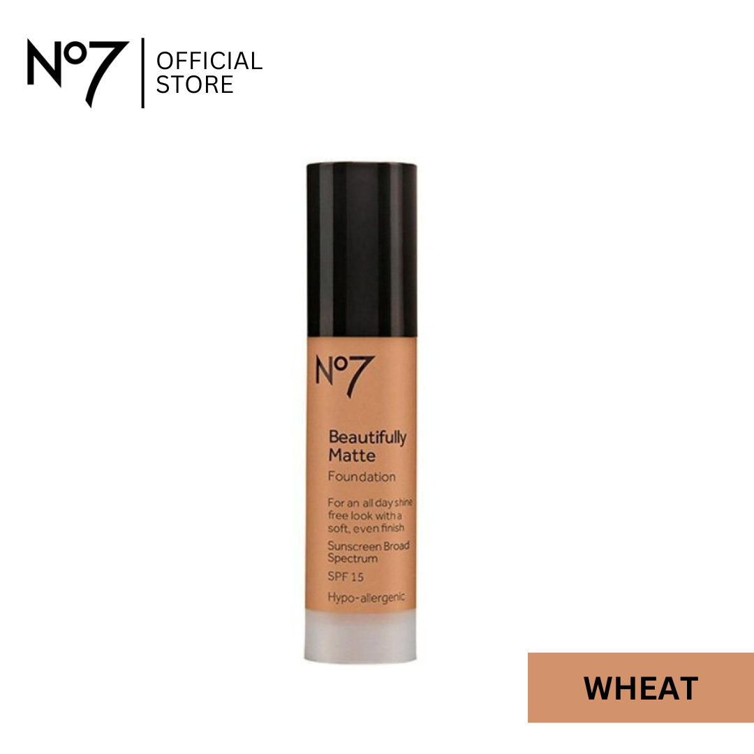 No7 Beautifully Matte Foundation - Wheat - Premium  from No7 Beauty - Just Rs 1910.00! Shop now at Cozmetica