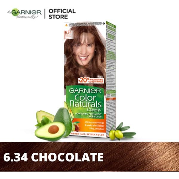Garnier Color Naturals - 6.34 Chocolate - Premium Hair Color from Garnier - Just Rs 849! Shop now at Cozmetica