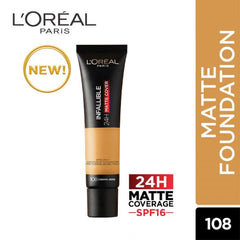Loreal Infallible 24Hr Matte Cover Foundation - 108 Caramel Beige