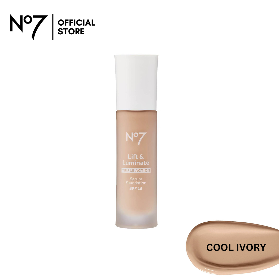 No7 Lift & Luminate Triple Action Serum Foundation - Cool Ivory - Premium Foundation from No7 Beauty - Just Rs 1910! Shop now at Cozmetica