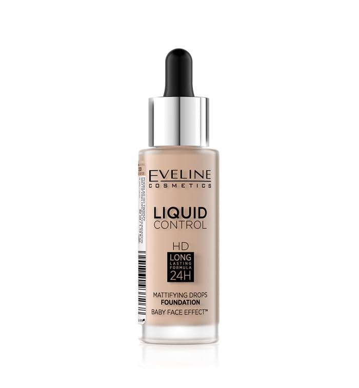 Eveline Liquid Control Mattifying Drops Foundation - 30 Sand Beige - Premium Health & Beauty from Eveline - Just Rs 3055.00! Shop now at Cozmetica