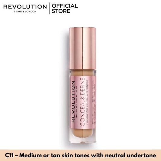 Makeup Revolution Conceal and Define Concealer - Premium Concealer from Makeup Revolution - Just Rs 2420! Shop now at Cozmetica