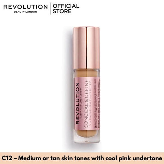 Makeup Revolution Conceal and Define Concealer - Premium Concealer from Makeup Revolution - Just Rs 2420! Shop now at Cozmetica