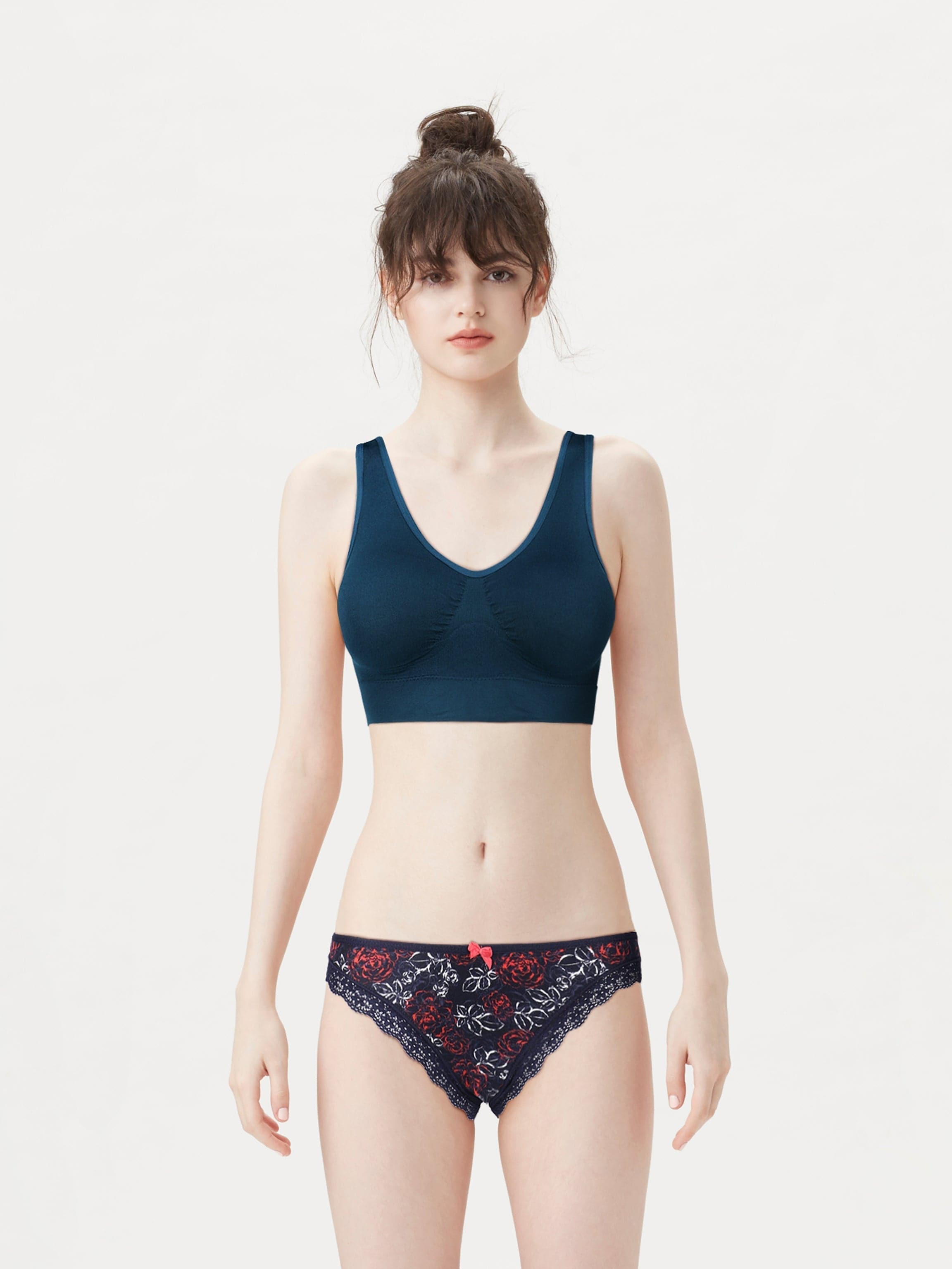 British Lingerie Studio Big Girl Non Wired And Padded - Navy Blue - Premium Sports & Shape Wear from BLS - Just Rs 2150! Shop now at Cozmetica