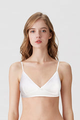 British Lingerie Studio Abroud Non Padded Cotton Teen Bra - White - Premium Bra from BLS - Just Rs 1350! Shop now at Cozmetica
