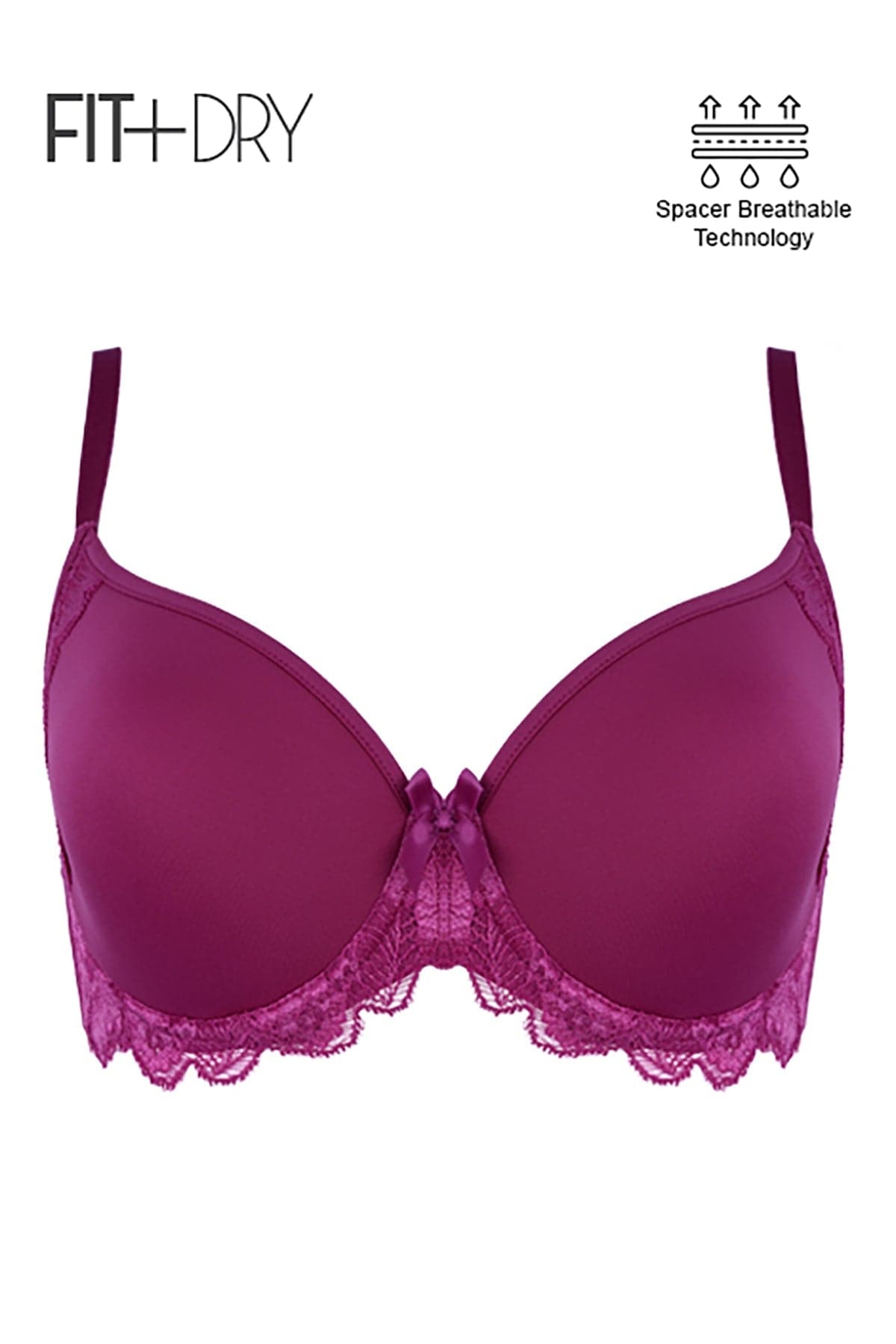 British Lingerie Studio Breathable Wired And Light Padded Bra - Ruby - Premium Bras from BLS - Just Rs 4300! Shop now at Cozmetica