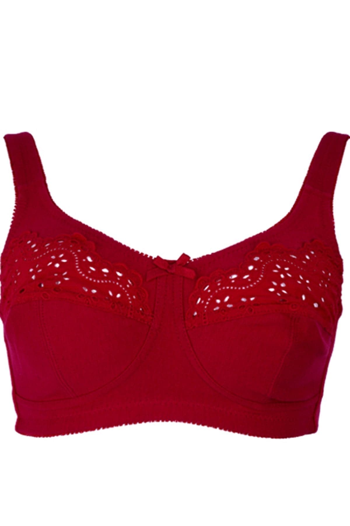 British Lingerie Studio Clarise Non Wired And Non Padded Cotton Bra - Burgundy - Premium Bras from BLS - Just Rs 3150! Shop now at Cozmetica
