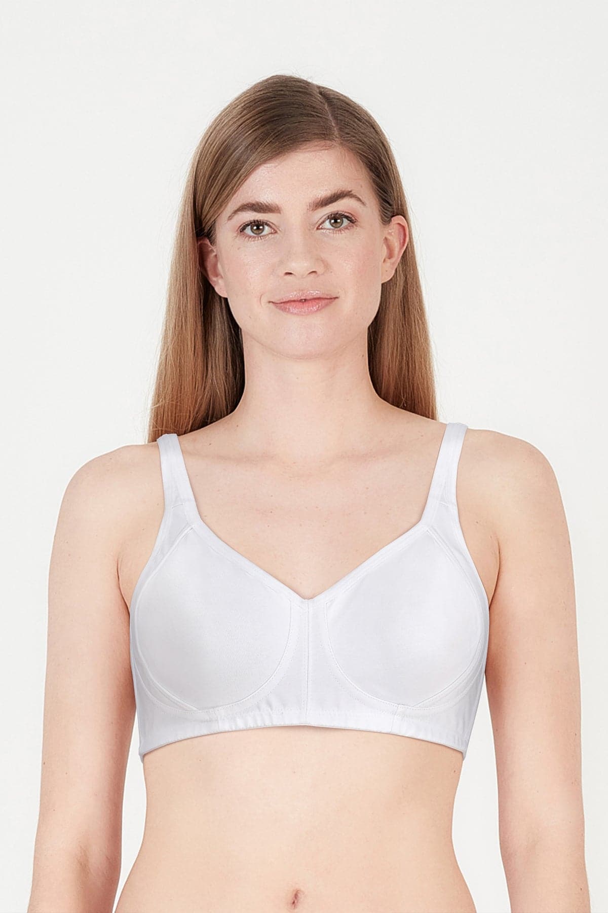 British Lingerie Studio Calantha Non Wired And Non Padded Cotton Bra - White - Premium Bras from BLS - Just Rs 3050! Shop now at Cozmetica