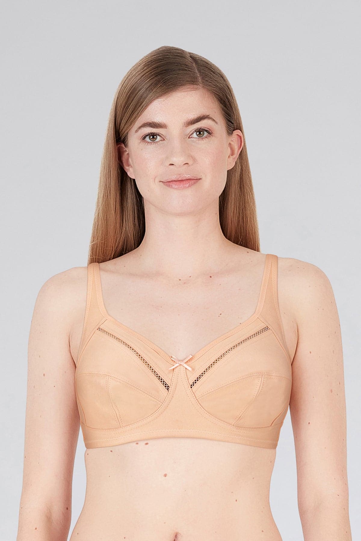 British Lingerie Studio Cali Non Wired And Non Padded Cotton Bra - Skin - Premium Bras from BLS - Just Rs 2700! Shop now at Cozmetica