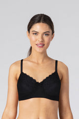 British Lingerie Studio Caprina Non Wired And Non Padded Cotton Bra - Black Negro - Premium Bras from BLS - Just Rs 2700! Shop now at Cozmetica
