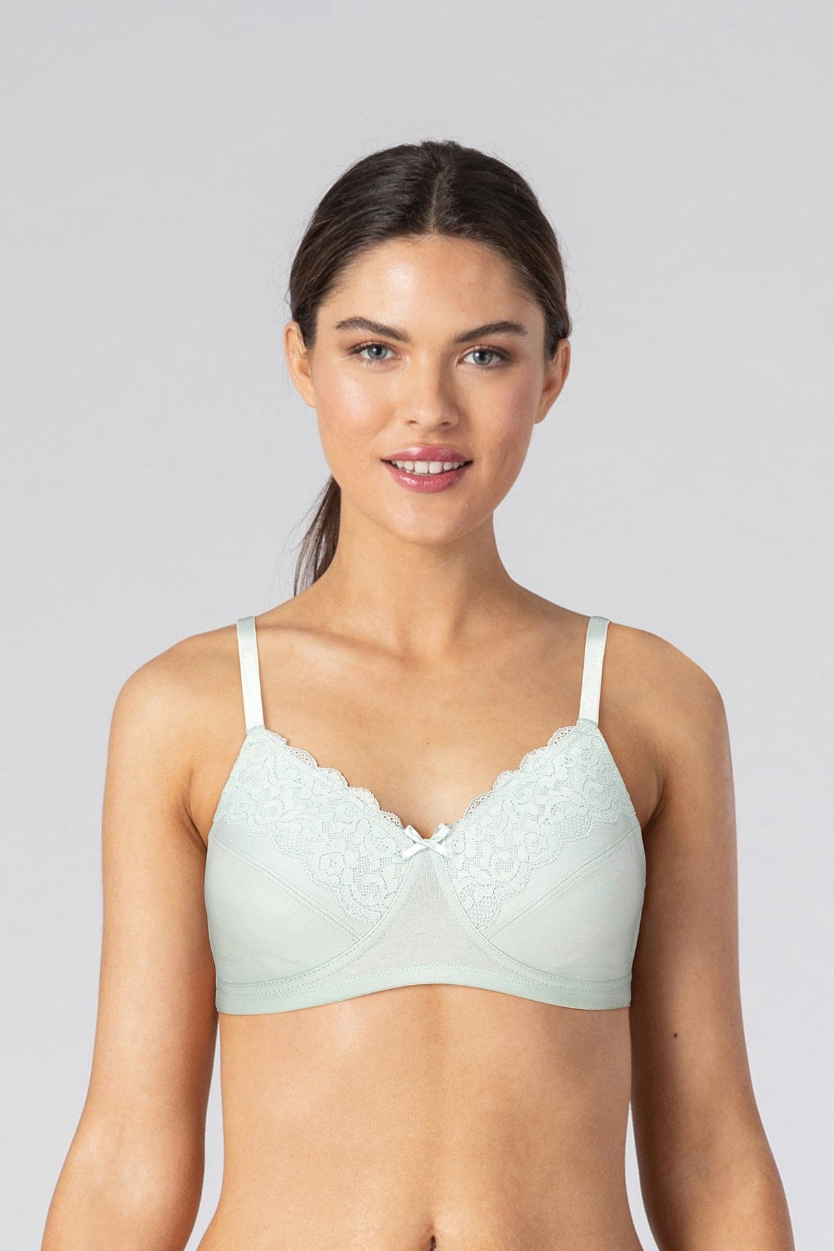 British Lingerie Studio Caprina Non Wired And Non Padded Cotton Bra - Mint - Premium Bras from BLS - Just Rs 2700! Shop now at Cozmetica