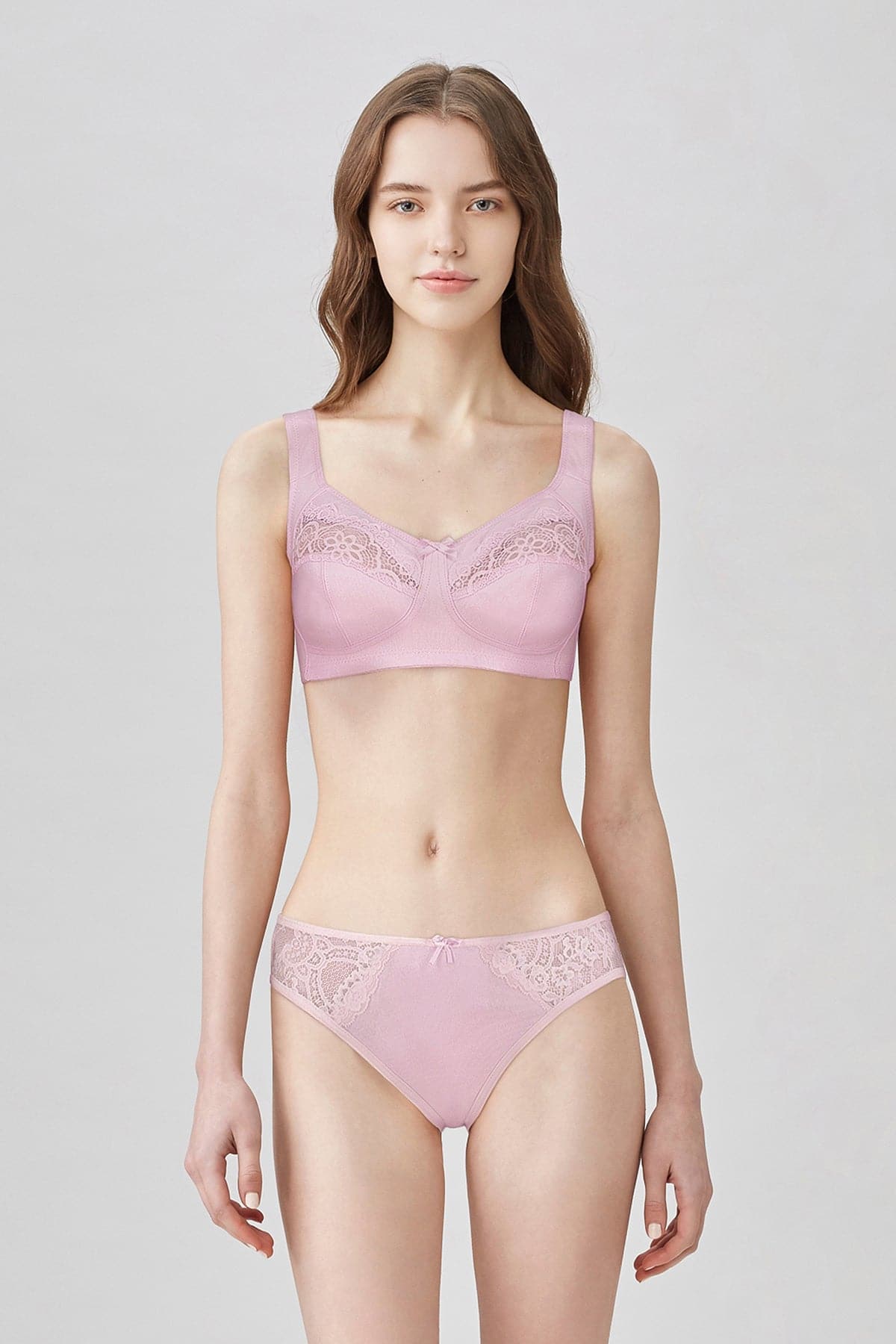 British Lingerie Studio Cece Non Wired And Non Padded Cotton Bra - Pink - Premium Bras from BLS - Just Rs 3100! Shop now at Cozmetica