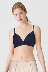 British Lingerie Studio Clarie Non Wired And Padded Bra - Navy Blue - Premium Bras from BLS - Just Rs 2800! Shop now at Cozmetica