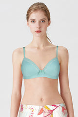 British Lingerie Studio Clarie Non Wired And Padded Bra - Sea Green - Premium Bras from BLS - Just Rs 2800! Shop now at Cozmetica