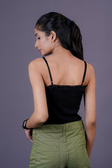 British Lingerie Studio Ayleen Lace Camisole - Black - Premium Slips & Camis from BLS - Just Rs 1400! Shop now at Cozmetica