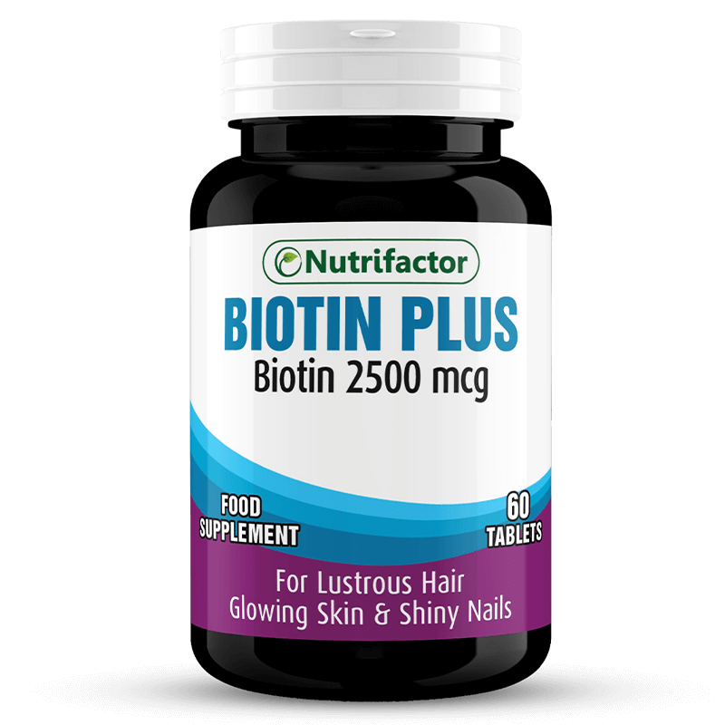 Nutrifactor Biotin Plus - 60 Tablets - Premium Vitamins & Supplements from Nutrifactor - Just Rs 1332! Shop now at Cozmetica