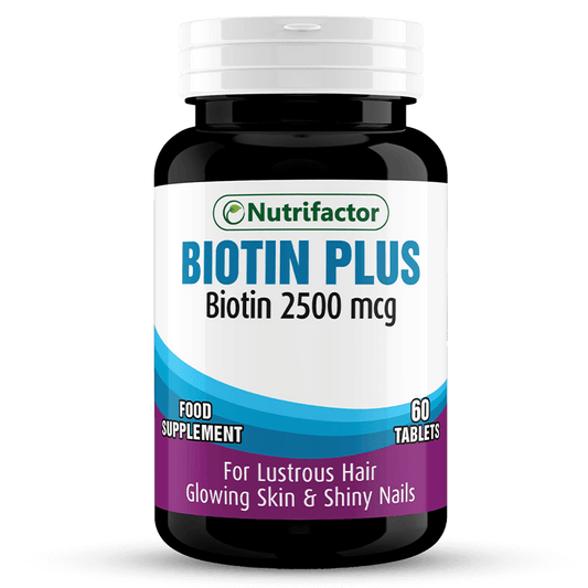 Nutrifactor Biotin Plus - 60 Tablets - Premium Vitamins & Supplements from Nutrifactor - Just Rs 1332! Shop now at Cozmetica