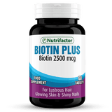 Nutrifactor Biotin Plus - 60 Tablets - Premium Vitamins & Supplements from Nutrifactor - Just Rs 1332! Shop now at Cozmetica