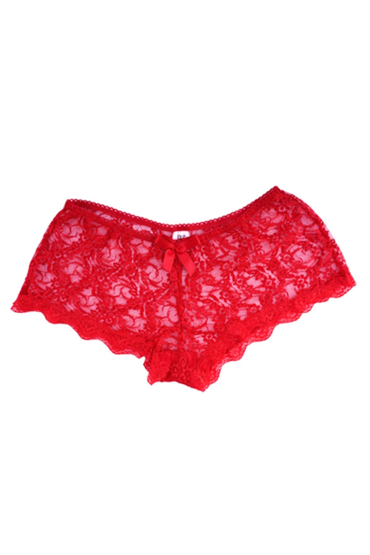 British Lingerie Studio Soraya Lace Boyshort - Red - Premium Panties from BLS - Just Rs 1250! Shop now at Cozmetica