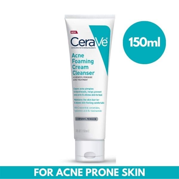 CeraVe Acne Foaming Cream Cleanser - 150ml - Premium Facial Cleansers from CeraVe - Just Rs 6492! Shop now at Cozmetica CeraVe Acne Foaming Cream Cleanser - 150ml - Premium Facial Cleansers from CeraVe - Just Rs 6492! Shop now at Cozmetica