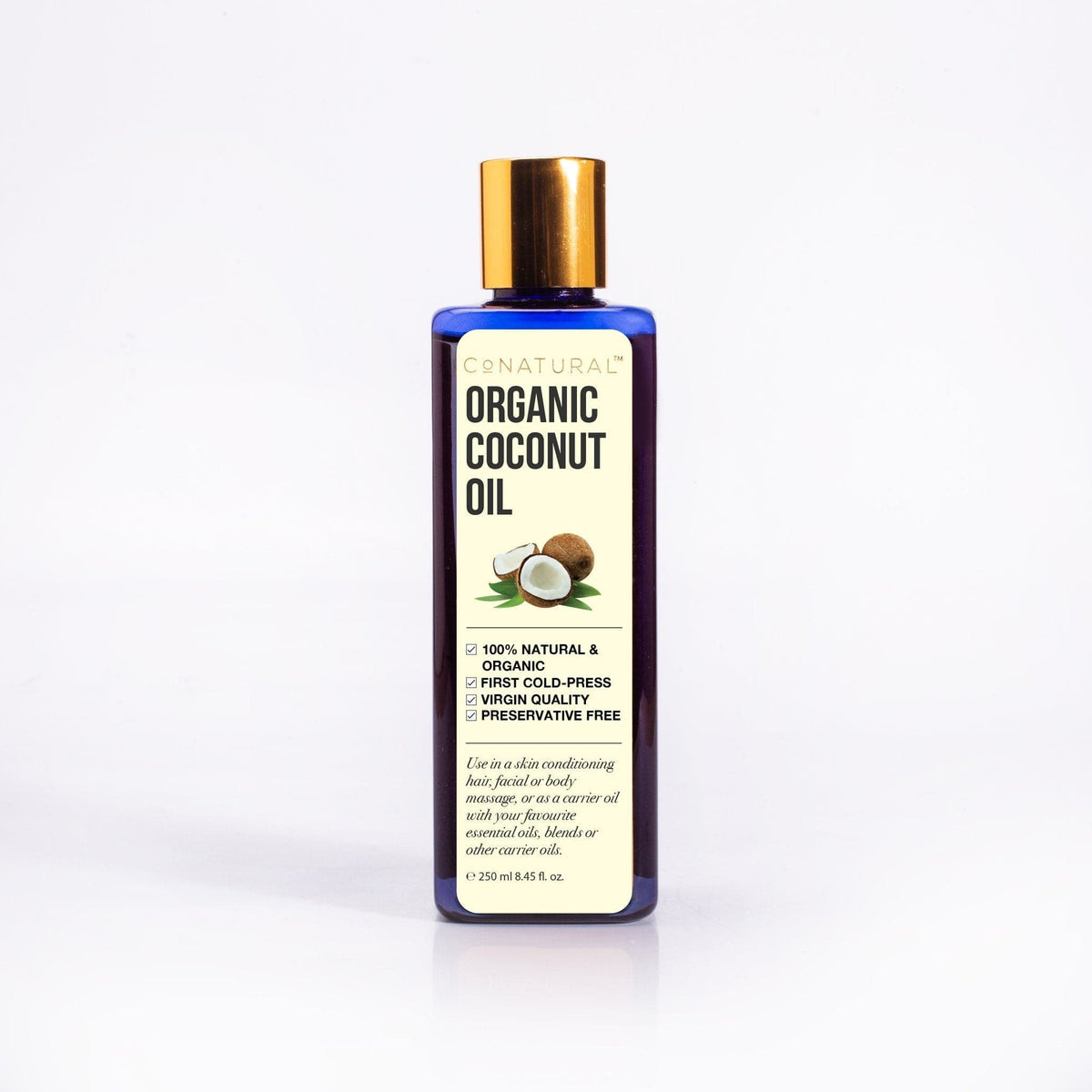 Conatural Organic Coconut Oil -250 ML - Premium Hair Care from CoNatural - Just Rs 1567! Shop now at Cozmetica
