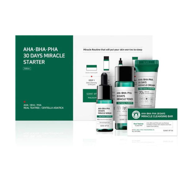 Some By Mi AHA BHA PHA 30 Days Miracle Face Serum Starter Kit - 90gm - Premium Acne Treatments & Kits from some by Mi - Just Rs 4949.00! Shop now at Cozmetica