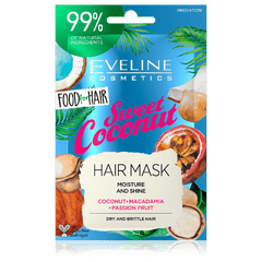 Eveline Food For Hair Mask Sweet Coconut 20ML - Premium  from Eveline - Just Rs 154.00! Shop now at Cozmetica