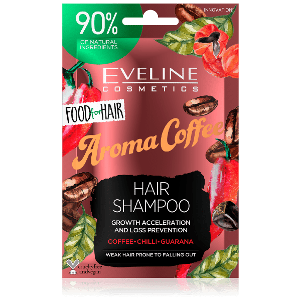 Eveline Food For Hair Shampoo Aroma Coffee 20ML - Premium  from Eveline - Just Rs 154.00! Shop now at Cozmetica
