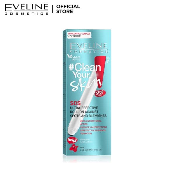 Eveline Clean Your Skin Effective Roll On Against Spots - 15ml - Premium Health & Beauty from Eveline - Just Rs 1445.00! Shop now at Cozmetica