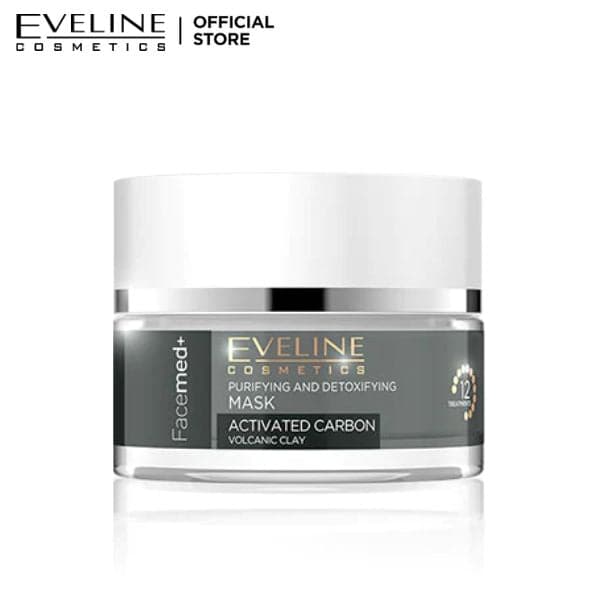 Eveline Facemed+ Activated Carbon Mask - 50ml - Premium Health & Beauty from Eveline - Just Rs 1495.00! Shop now at Cozmetica