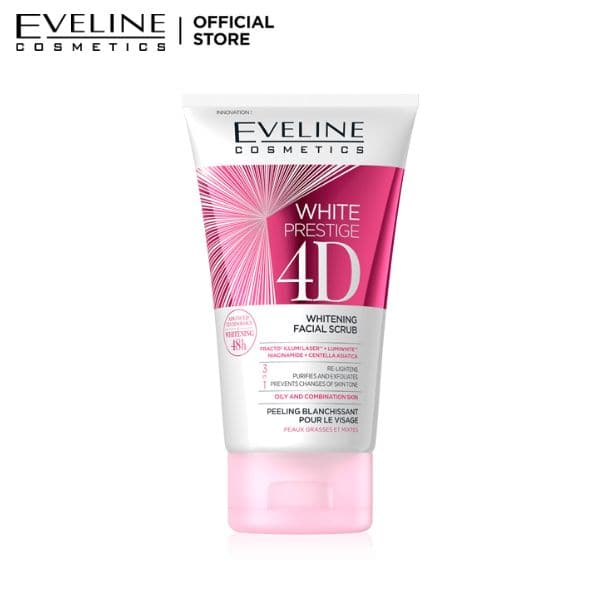Eveline White Prestige 4D Whitening Facial Scrub - 150ml - Premium Health & Beauty from Eveline - Just Rs 1345.00! Shop now at Cozmetica