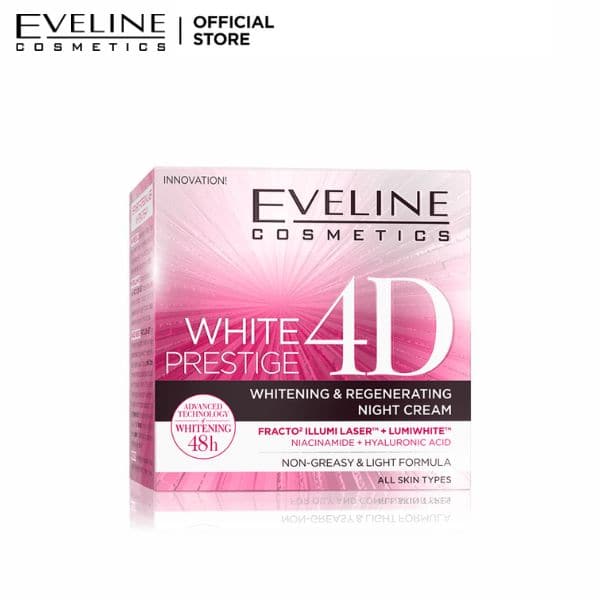 Eveline White Prestige 4D Night Cream - 50ml - Premium Health & Beauty from Eveline - Just Rs 2525.00! Shop now at Cozmetica