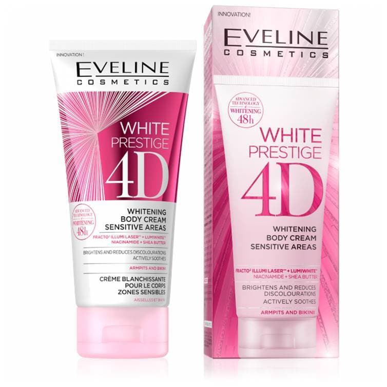 Eveline White Prestige 4D Body Cream Sensitive Areas 100ml - Premium Health & Beauty from Eveline - Just Rs 1395.00! Shop now at Cozmetica