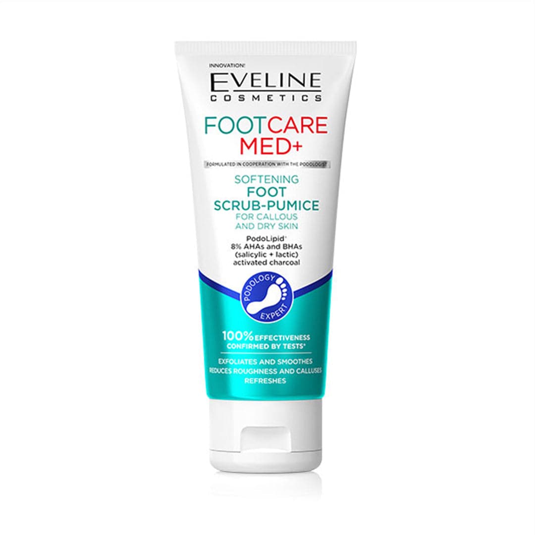 Eveline Cosmetics Foot Care Med+ Softening Foot Scrub For Callous & Dry Skin