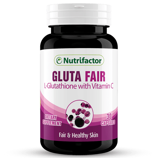 Nutrifactor Gluta Fair - 30 Capsules - Premium Vitamins & Supplements from Nutrifactor - Just Rs 2250! Shop now at Cozmetica