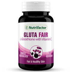 Nutrifactor Gluta Fair - 30 Capsules - Premium Vitamins & Supplements from Nutrifactor - Just Rs 2250! Shop now at Cozmetica